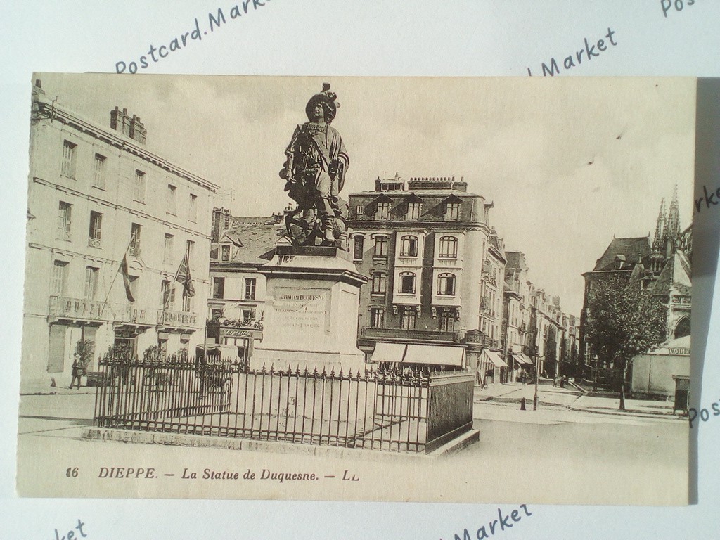 /France/Dieppe/FR_place_19xx_Dieppe. La Statue de Duquesne.jpg